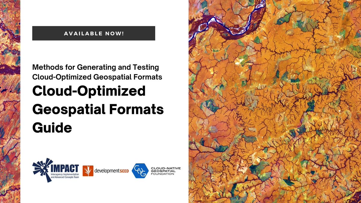 developmentseed (@developmentseed) on Twitter photo We thought that #FOSS4GNA was the perfect time to share something we've been working on with <a href="/cloudnativegeo/">CNG</a> <a href="/NASAEarthData/">NASAEarthdata</a>:
The Cloud-Optimized Geospatial Formats Guide!
🔗 Learn more: cloudnativegeo.org/blog/2023/10/i…
#geospatial #EarthSciencedata
<a href="/foss4gna/">FOSS4G North America</a> We thought that #FOSS4GNA was the perfect time to share something we've been working on with <a href="/cloudnativegeo/">CNG</a> <a href="/NASAEarthData/">NASAEarthdata</a>:
The Cloud-Optimized Geospatial Formats Guide!
🔗 Learn more: cloudnativegeo.org/blog/2023/10/i…
#geospatial #EarthSciencedata
<a href="/foss4gna/">FOSS4G North America</a>