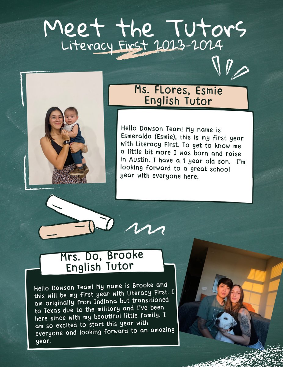 DawsonDolphins's tweet photo. 📚 Meet our Literacy First teacher assistants! They're dedicated to boosting early reading skills and making a difference. 🦸♂️📖 #LiteracyFirst https://t.co/7DKUXi75vb