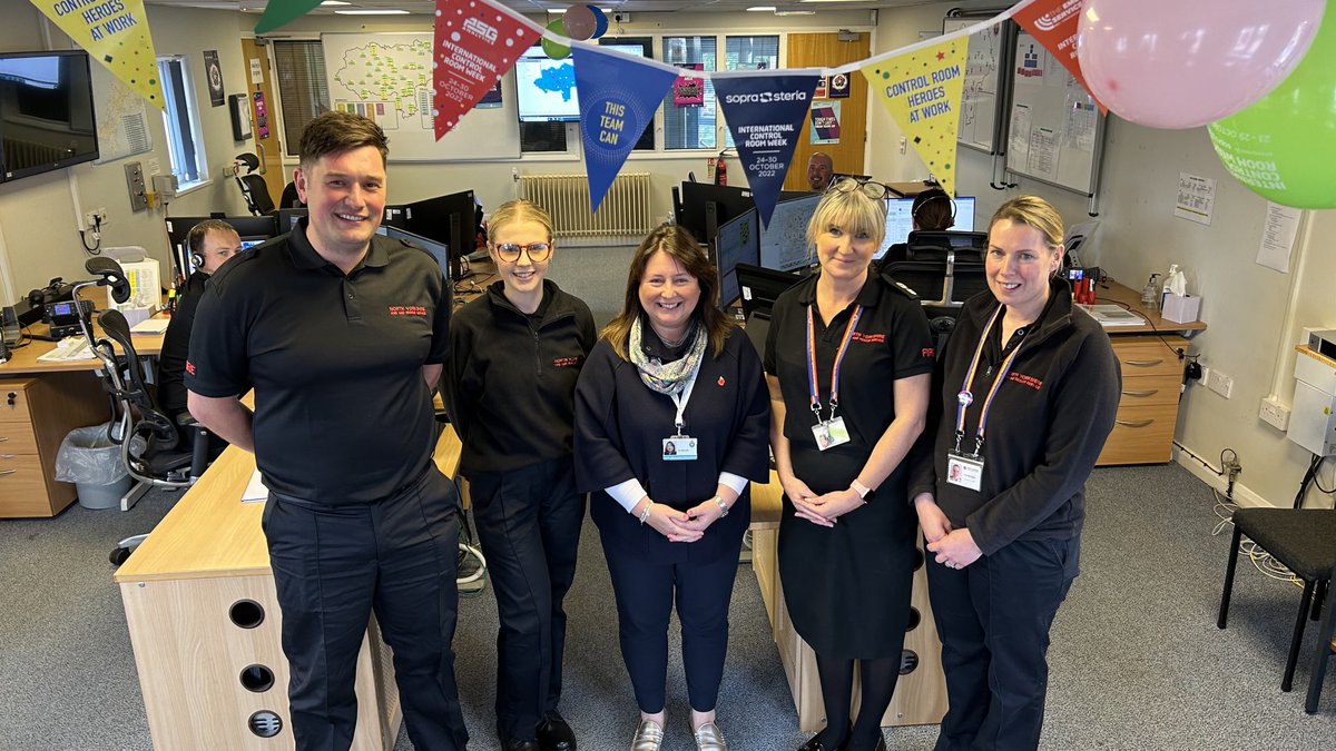 CommissionerZoë visits control room heroes at work ⁦⁦<a href="/NorthYorksFire/">North Yorkshire Fire & Rescue Service</a>⁩ keeping people in York and North Yorkshire safe and feeling safe. #InternationalControlRoomWeek ⁦@PFCCZoeMetcalfe⁩