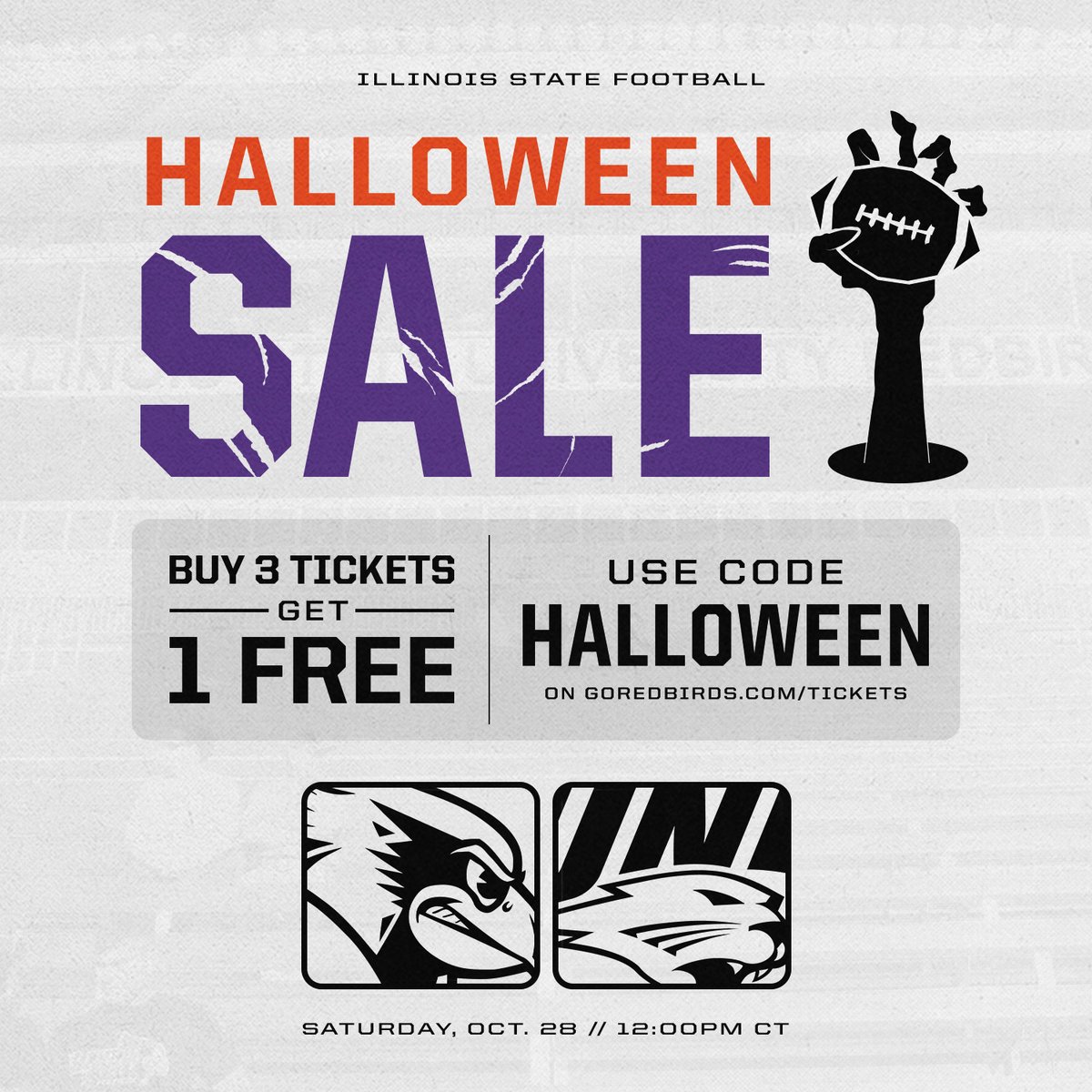 Halloweekend at Hancock👻🎃

Buy 3️⃣ tickets and get 1️⃣ FREE when you use the code HALLOWEEN at goredbirds.com/tickets!