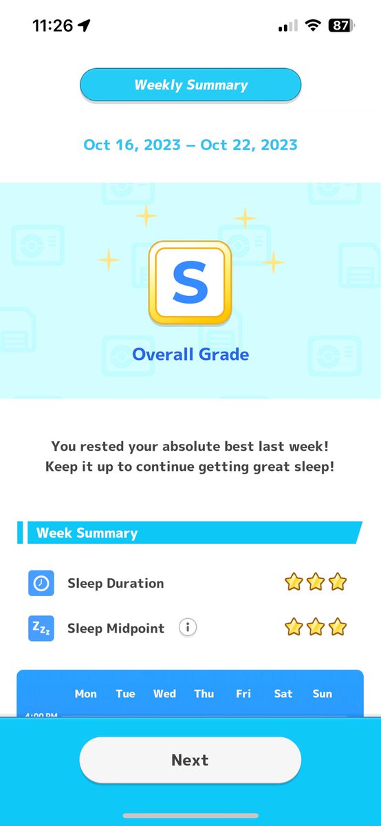 JP_Smooth91's tweet photo. Who knew having a week of vacation would give me a normal week of sleep lol (finished day 7 over 45 million sleep power) https://t.co/NqkzaOhYnm