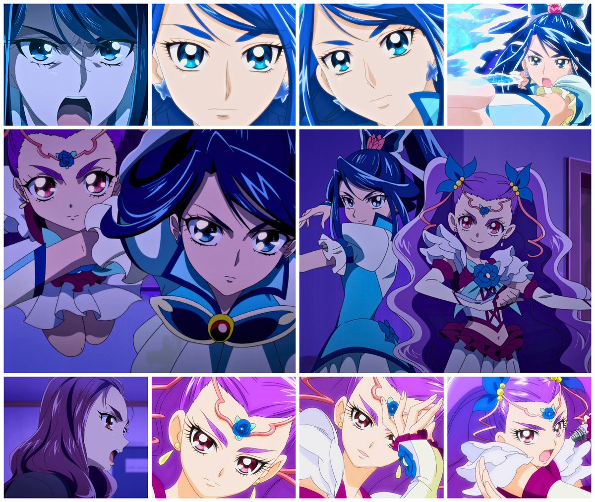 Blue and Purple are great colors together...just as Cure Aqua and Milky ...