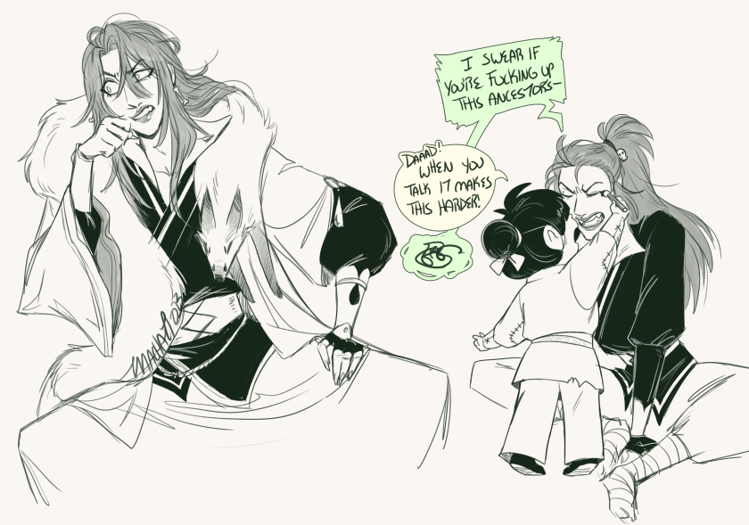 Machatiwho's tweet photo. I love lipstick Qi Rong 💚
#TGCF #HeavenOfficialsBlessing https://t.co/GHJTSMrssA