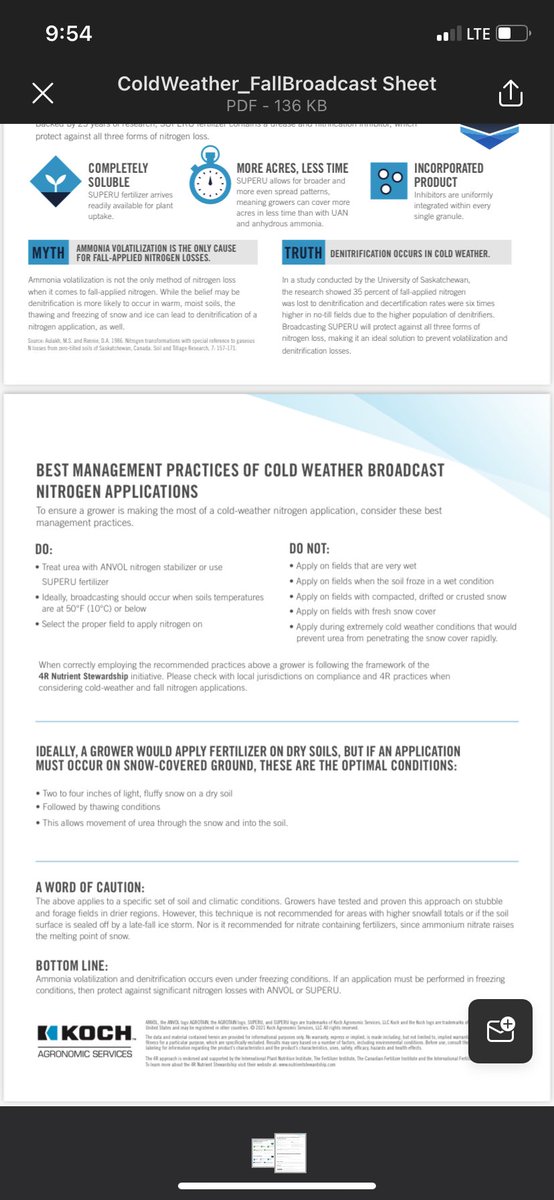 Just a reminder about best practices when fall application at this time of year.  #superU #anvol #tribune