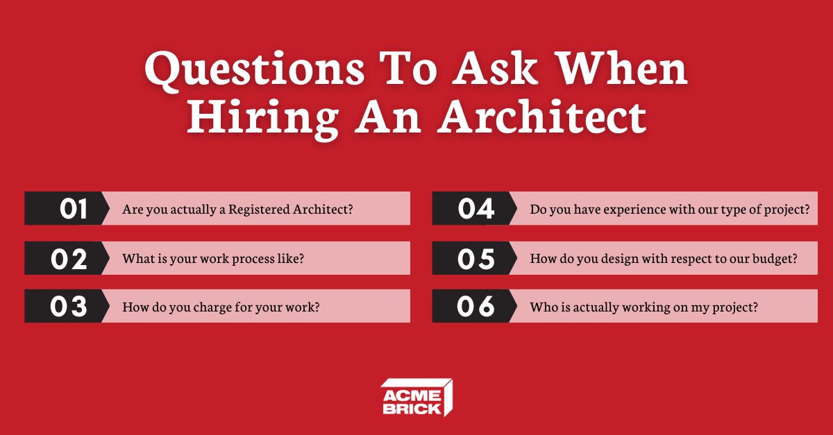 The process of finding and hiring an architect for a project can be overwhelming. Discover some tips to keep in mind and questions to ask before hiring: bit.ly/3PqgvG9