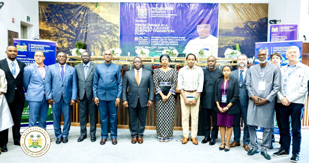 Today, in line with my Government’s commitment to pursuing a transformative path towards a more sustainable and secure energy future, we launched Sierra Leone’s first National Climate Resilience And Energy Transition Dialogue.

This Dialogue aimed at developing a Just and