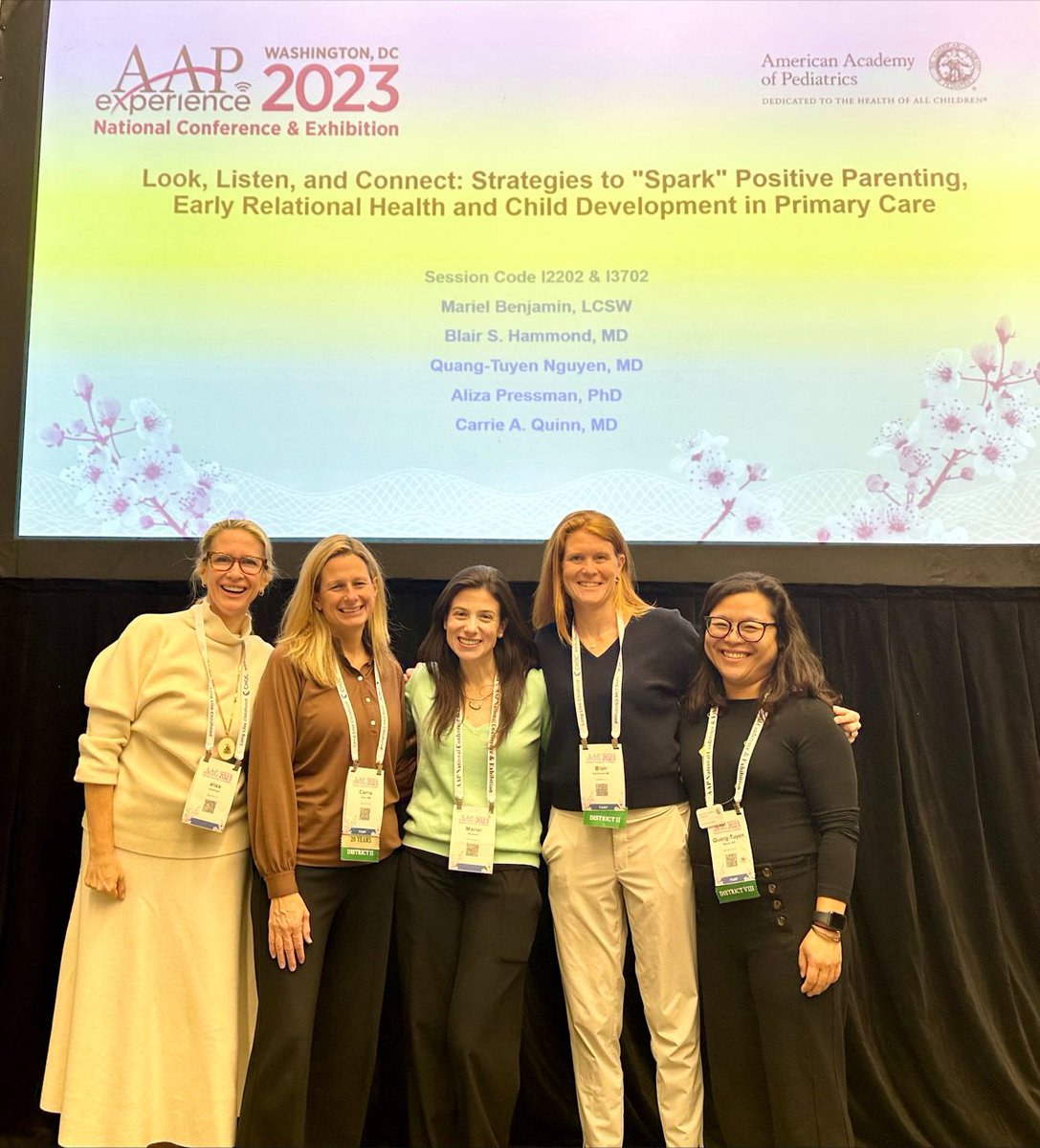 It was great attending the #AAP2023 conference and meeting so many providers who are interested in promoting safe, stable, nurturing relationships and child development! Providers, in case you missed us, you can sign up for all of our free resources: parenting.mountsinai.org/providers/