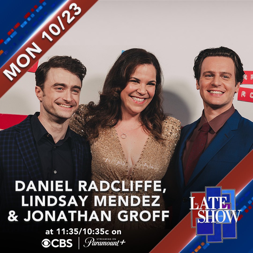 TUNE IN! #MerrilyOnBway’s old friends are taking on @colbertlateshow TONIGHT.