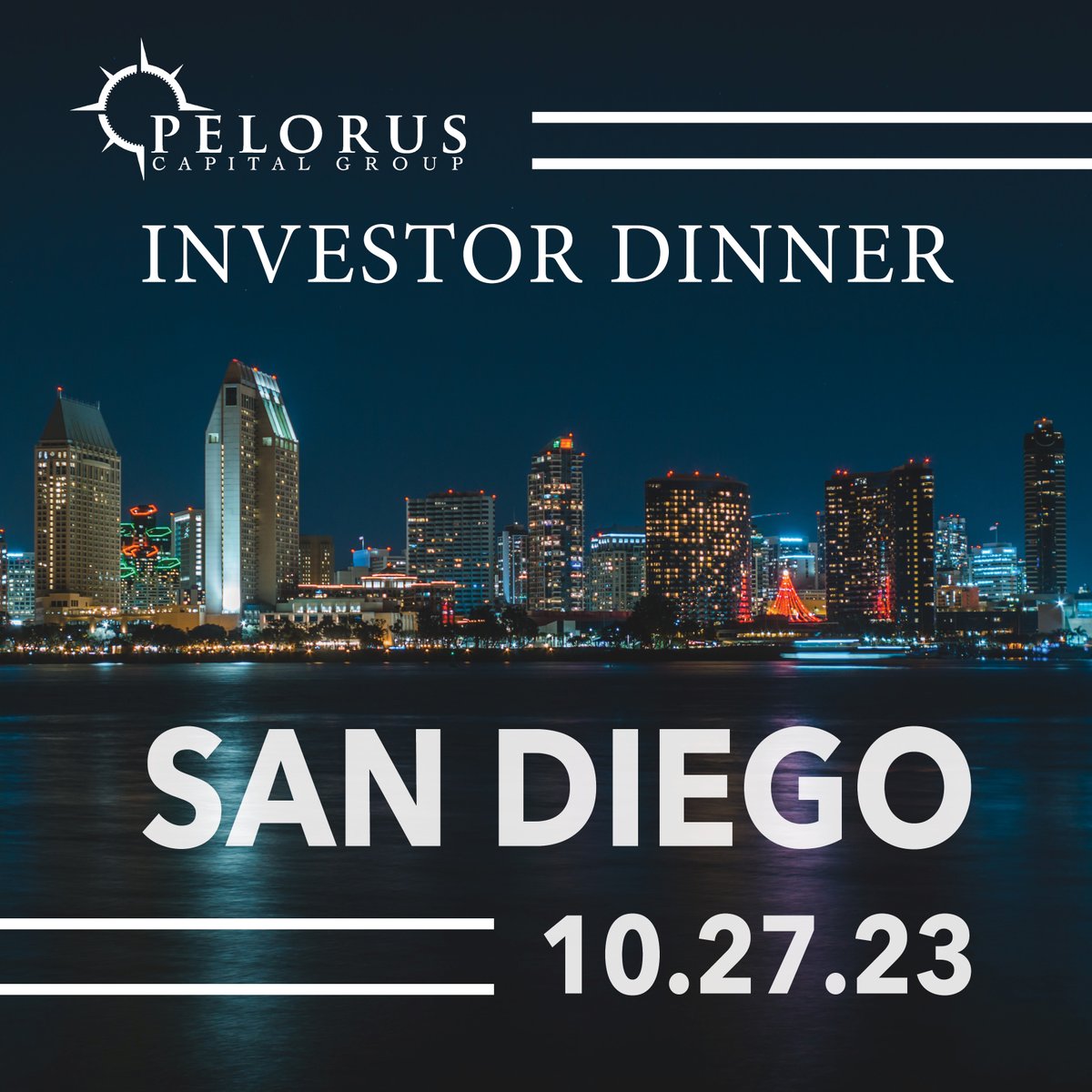Are you an accredited investor in the San Diego area, and interested in investing in, or learning more about the Pelorus Fund and how we've been able to generate an IRR LTD of approximately 14%? 
Contact us at ir@peloruscg.com for details.