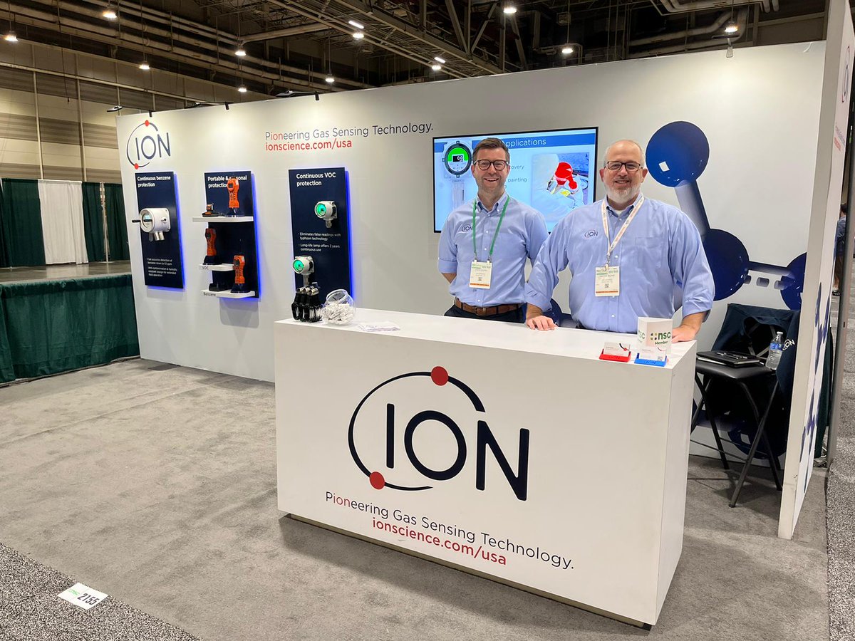 The ION Science team is at the NSC Safety Congress & Expo in New Orleans, LA today! Stop by booth 2155 to view a demo of the latest ION Science products.

#nscexpo #Innovation #SafetyFirst #IONScience #IndustrialHealthandSafety #NSC #SafetyCongress #NSCExpo