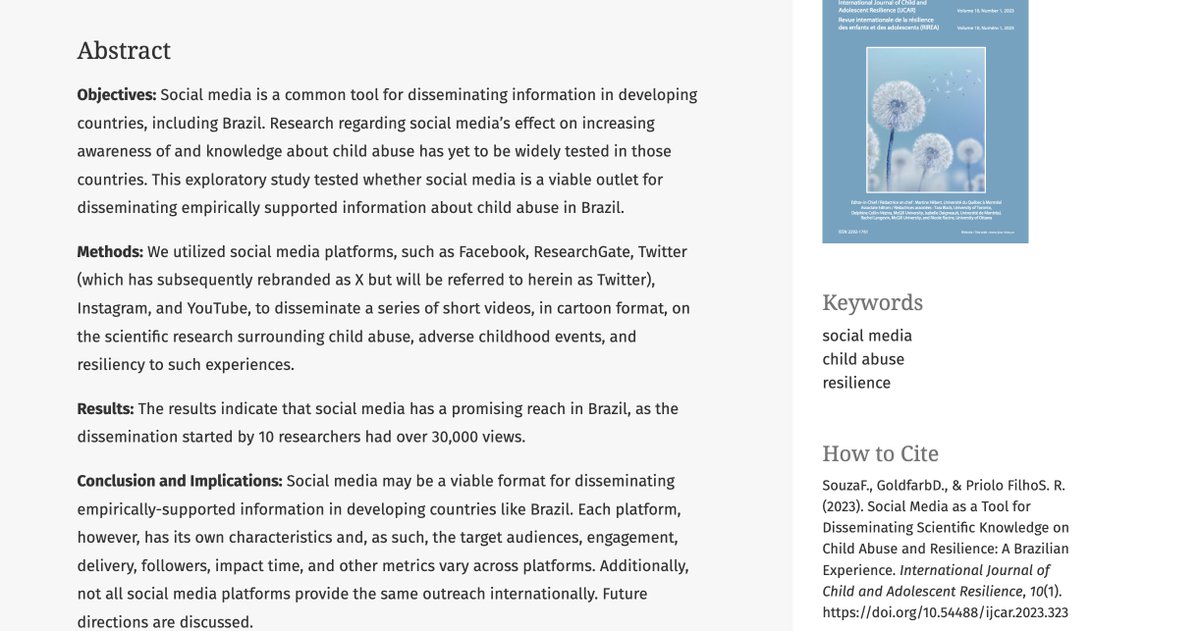 Dr.Christine Wekerle (@drwekerle) on Twitter photo Congratulations <a href="/sdpriolo/">Sidnei Filho</a> on your #resilience publication in the #openaccess #research #journal @CRIPCAS <a href="/CCCYT_CCTEA/">Canadian Consortium on Child & Youth Trauma</a> <a href="/ResilResGroup/">Resilience research group (RRG) global network</a> Congratulations <a href="/sdpriolo/">Sidnei Filho</a> on your #resilience publication in the #openaccess #research #journal @CRIPCAS <a href="/CCCYT_CCTEA/">Canadian Consortium on Child & Youth Trauma</a> <a href="/ResilResGroup/">Resilience research group (RRG) global network</a>