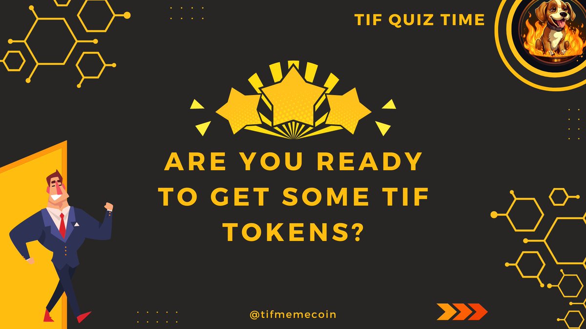 tif_petgame's tweet photo. 🧠 Get ready to test your knowledge in our exciting TIF Quiz Game! 🎉

📚 Are you a trivia master or just looking for some fun? Join us for a brain-teasing adventure where you can show off your expertise or learn something new.

Reward : Top 3 Winners ( 10$ Worth OF TIF )🥳

🕹 How to play:

1. Follow @tif_memecoin
2. Join TIF chat group For Quiz  : https://t.co/XYVFqxYfbY
3. TIF memecoin Related Questions 
4. Date & Time : 24th Oct 8 : 30 AM UTC ..
5. Learn From Our Whitepaper 

Don't miss out!  get ready for a Telegram quiz game like no other. Stay tuned. 🤓🎉
 #TIFQuizGame #TriviaNight #ChallengeAccepted