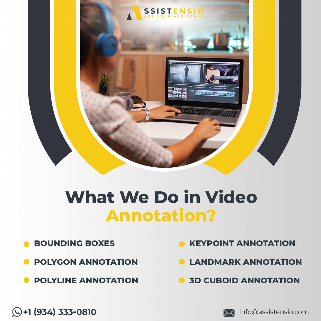 Breaking Down #VideoAnnotation
1.Spot the object with boxes
2.Trace it with shapes
3.Mark key points
4.Landmark the path
5.Give depth with 3D
6.Segment what's what
Simplifying the science behind the scenes!
#dataannotation #datalabeling