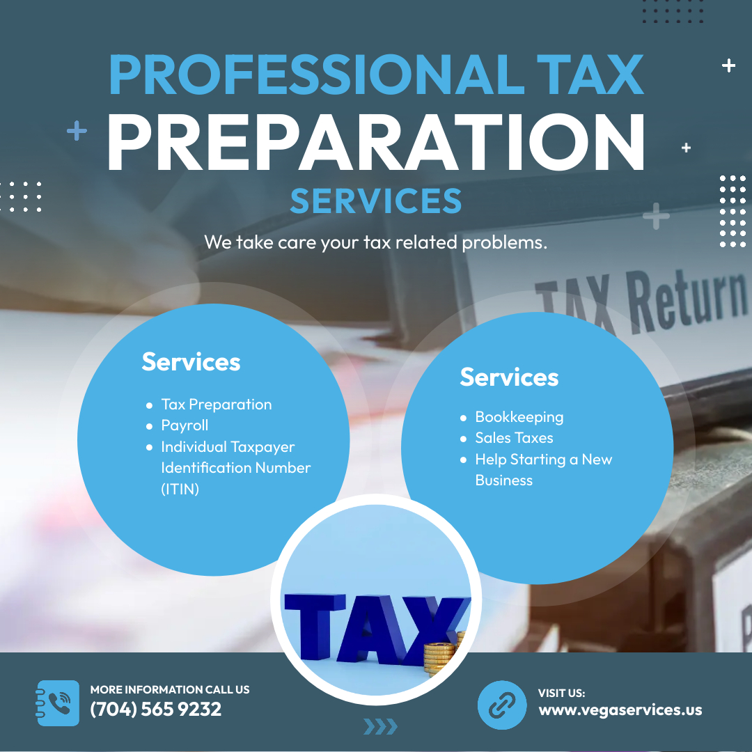 Tax Season is Around the Corner! 📆💰

Contact us today and get ahead of the tax season rush. Let's make this tax season your best one yet!

#TaxPrep #MaximizeRefunds #StressFreeFiling #PreparaciónDeImpuestos #MaximizaLosReembolsos #SinEstrés #Charlotte #QueenCity #Accounting