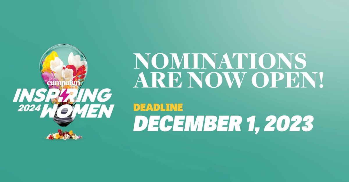 Do you know a woman who leads, inspires & is motivated? If so, nominate them for our Inspiring Women program! The Awards recognize trailblazing, boundary-pushing women for their hard work & dedication to their craft across various facets of the industry. campaigninspiringwomen.com/?promo=TWT&tr=…