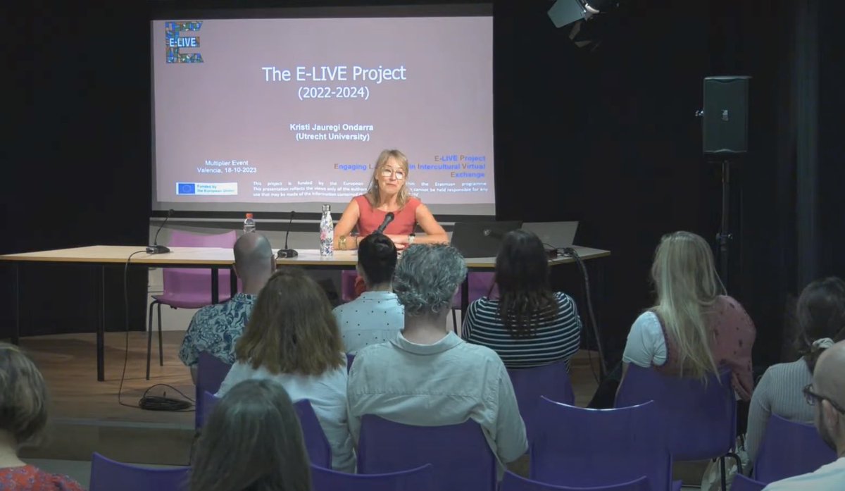 Links to recordings of the E-LIVE Multiplier Event in Valencia (Facultat de Filologia, Traducció I Comunicació) are on our web page: sites.google.com/view/eliveproj… 

Times for each talk in the morning and afternoon sessions are below each YouTube video.

<a href="/EUErasmusPlus/">Erasmus+</a> <a href="/eTwinningEurope/">eTwinningEurope</a>