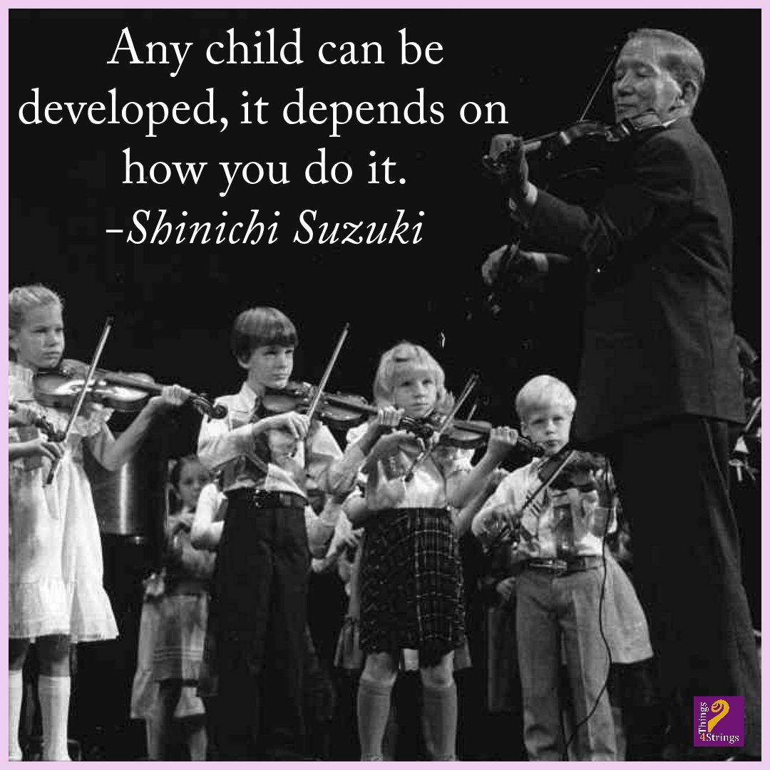 Things4Strings's tweet image. Shinichi Suzuki was a renowned Japanese violinist, philosopher &amp;amp; educator. He is best known as the founder of the international Suzuki music education method, which revolutionized how children &amp;amp; people of all ages learn to play musical instruments. #Suzuki #BetterSkillsGreaterJoy
