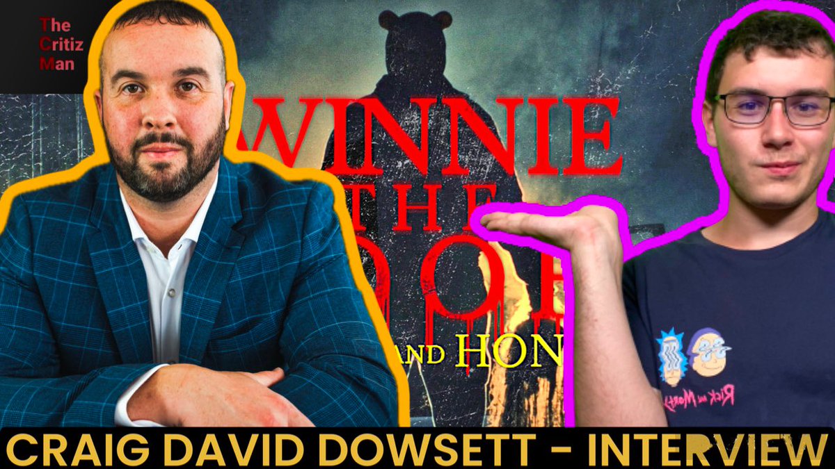 Thank you to #CraigDavidDowsett for appearing on the channel! 🎃🩸🍯 linktw.in/oQGYar 

#JaggedEdgeProductions #Winnie #WinnieThePooh #WinnieThePoohBloodAndHoney