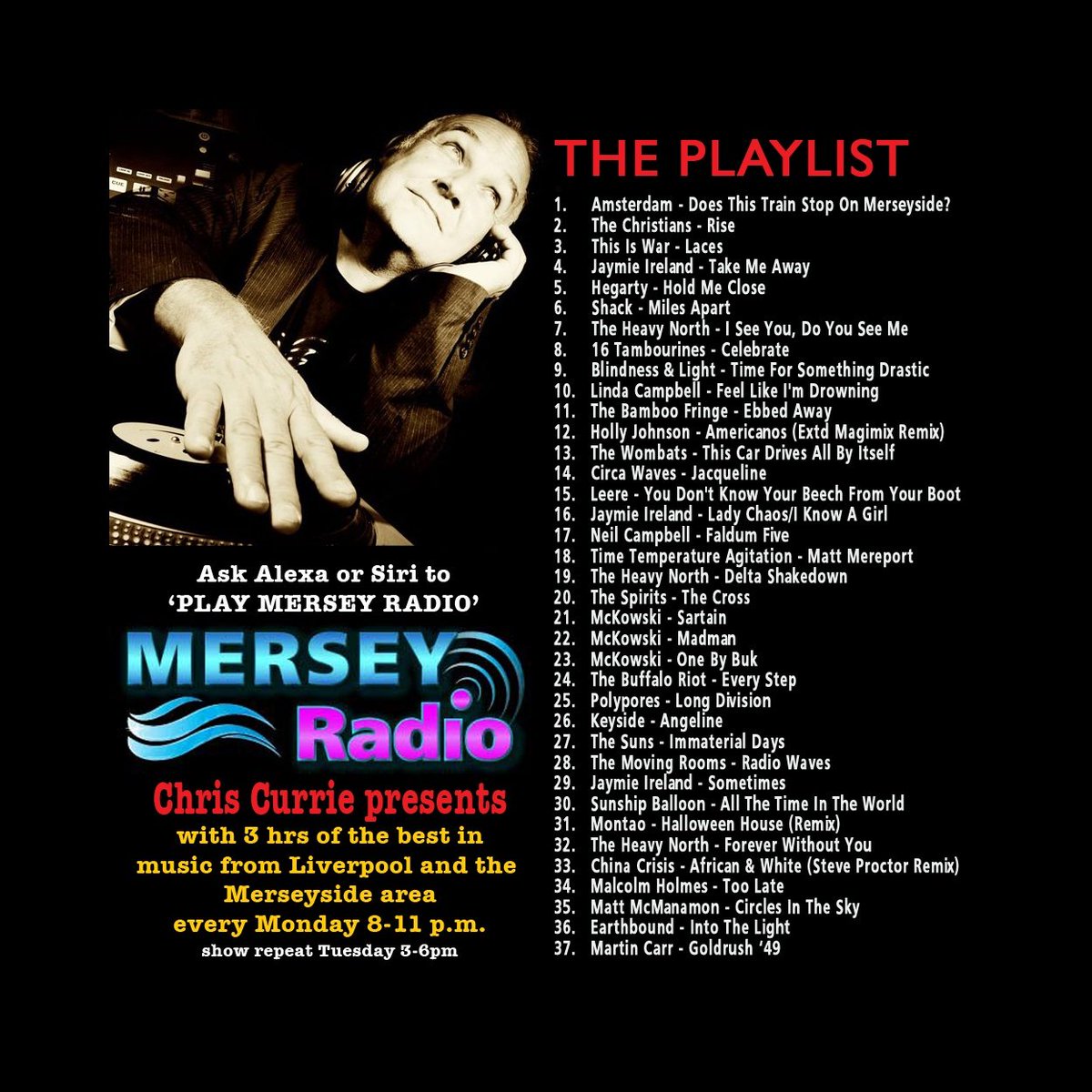 A big thanks to @CurrieRadioShow for choosing #DeltaShakedown as this week's #FeaturedAlbum on tonight's @MerseyRadio show 

Chris will be playing 3 tracks from our brand new second album on tonight's show 8pm-11pm - available online at merseyradio.co.uk or ask your smart…