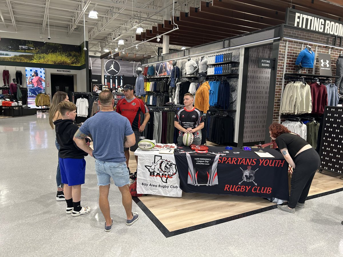 BARC_Rugby's tweet photo. Thanks to all of our members who came out and made our recruiting event a success. Thank you @DICKS (Baybrook store) for hosting us! #rugby https://t.co/GifpdGwNre