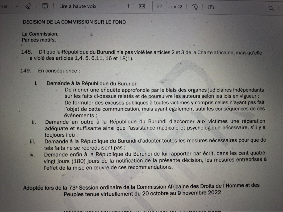 BdiCitizen's tweet image. D/ À quoi servira la #comédie de l'éléct° du #CNIDH pr #présider ls otres CNIH des pays de l'EAC &amp;amp; de #représenter ces dernières ds le #rézo africain des DH ds ttes ls institut° africaines si 7 comédie ne changera pas la décision de la #COUR AFRIC DES DH relative au #3èmemandat?