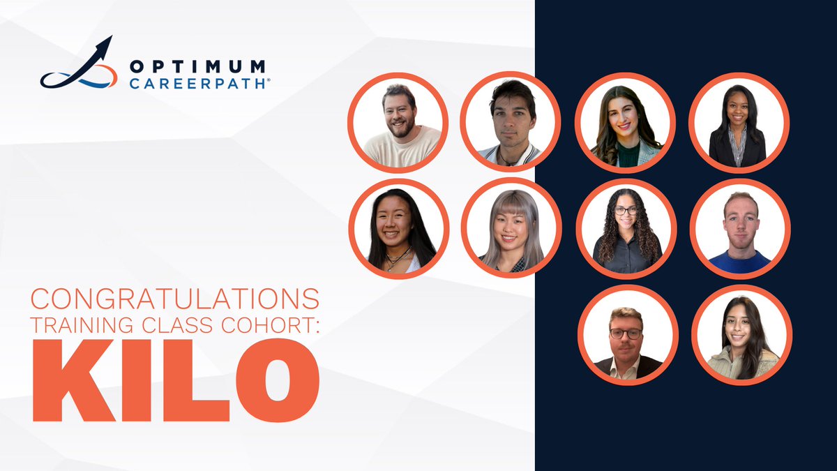 OptCareerPath's tweet photo. #Welcome to the #OptimumFamily Cohort Kilo! We look forward to following your #careerpath! If you're a recent graduate looking for an opportunity in #heathcareIT, check out Optimum CareerPath!

Launch your career in #heatlhcareIT today!

#talent #hiring #staffing #WeareOptimum https://t.co/MElFfW8mQs