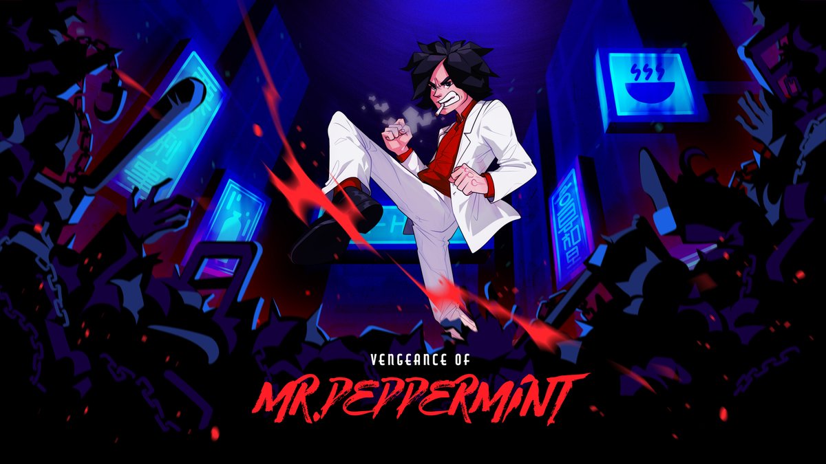 HackPublisher's tweet photo. 🔨 OUT NOW on PC! 🔨

Seek your brutal revenge in the Vengeance of Mr. Peppermint!

Available on:
 
Steam: https://t.co/vNp71iMKsG

GOG: https://t.co/lmxjqNnzM4
 
Epic: 
https://t.co/w5vaqHnV71

#IndieGames #pixelart #ドット絵 #像素艺术 #픽셀아트 #indiedev #VOMP https://t.co/m74FkhxKte
