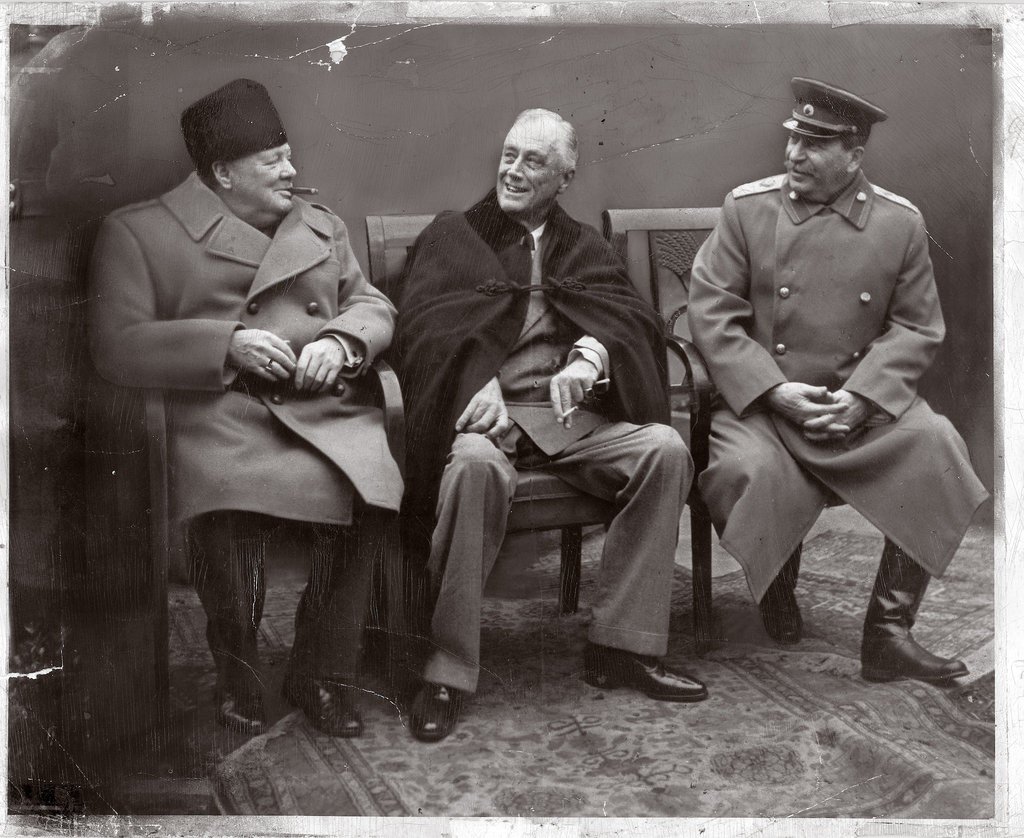 President Franklin Roosevelt smiling at the Yalta conference in 1945 with Churchill and Stalin. His BP was 260/150 and untreated. His secretary of state called him, "cheerful, calm and quite rested." It's called the silent killer for a reason.