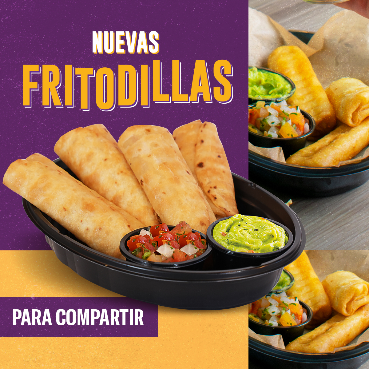 Nuevas FRITODILLAS🤩😋
Para los amantes del queso, les tenemos un nuevo antojo favorito con las nuevas Fritodillas llenas de mucho quesito. 🤙
*Aplica en restaurantes, Auto Bell y a domicilio, llamando o escribiendo al 2202-0111