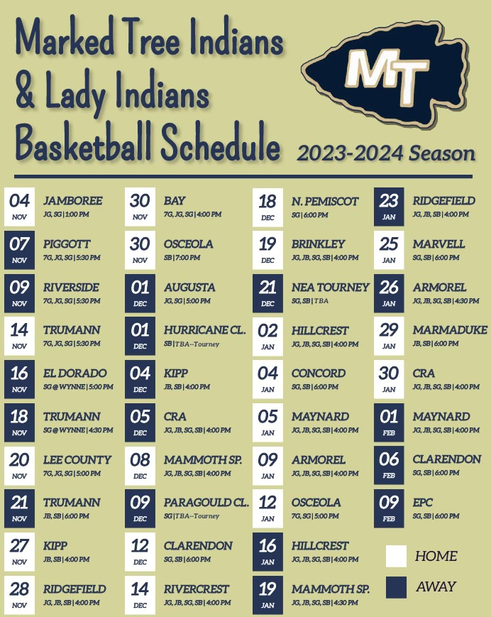 Here is the MTHS basketball schedule for this season!