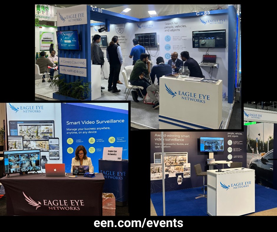 EagleEyeCloud's tweet image. Eagle Eye showcased our cloud surveillance + AI at events in Chicago, New Delhi, and Helsinki this month. Don’t miss the opportunity to see our latest developments at ISC East in New York: hubs.li/Q026rtPt0 
#ISCEast #chicagobuild #TrafficInfratech #finnsec