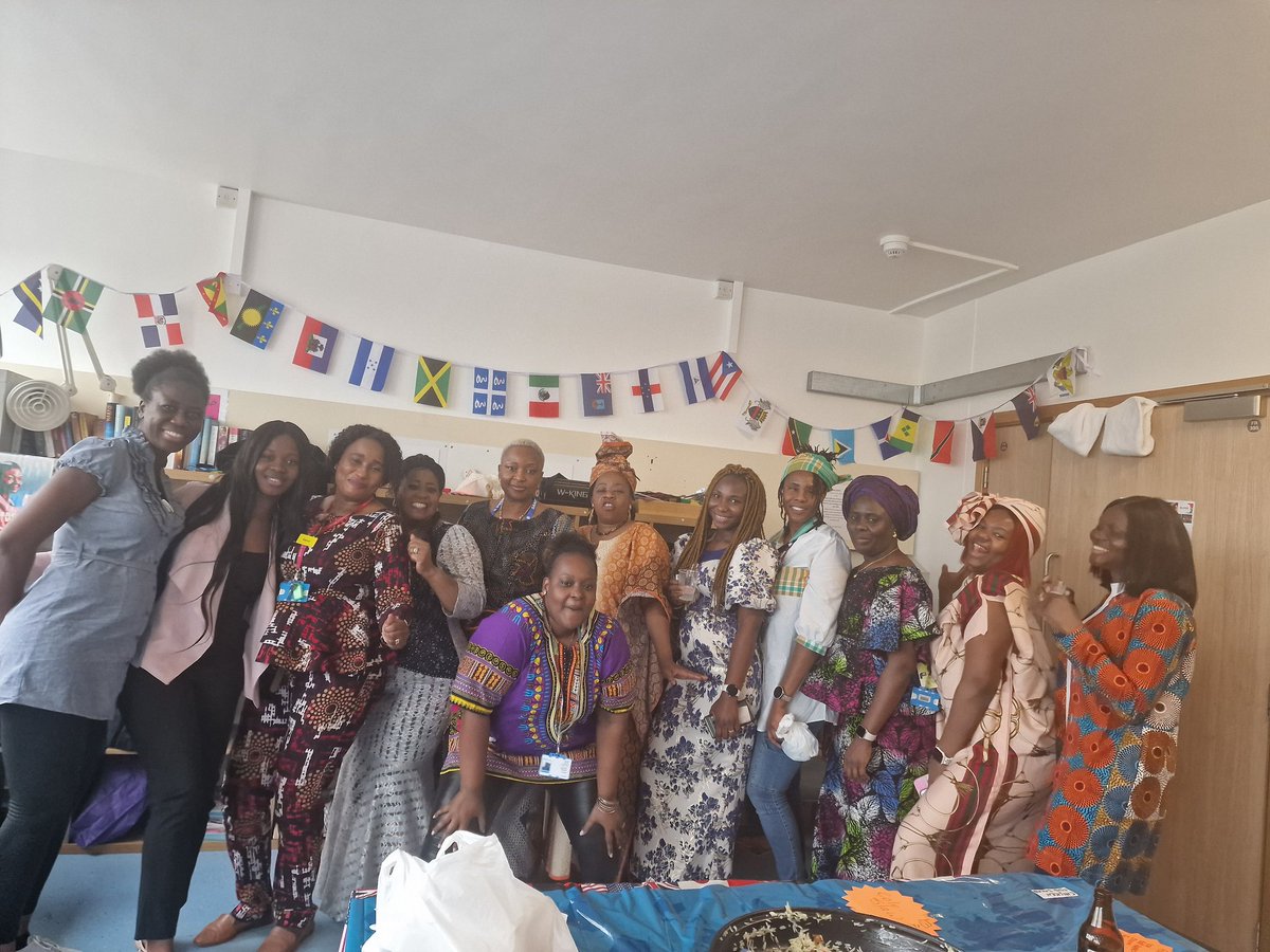 Fantastic afternoon celebration  of  Black History Month @ Basildon Maternity Unit.  Rich cultures and heritage of black &amp; mixed history shared with a blend of variety of food from around the globe.