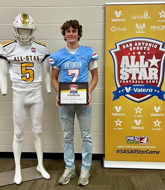 💥Congratulations!💥

Congrats again to Raleigh Strode on being selected for the San Antonio Sports All Star Football Game!

#weareantonian #RollTribe #ACPFootball