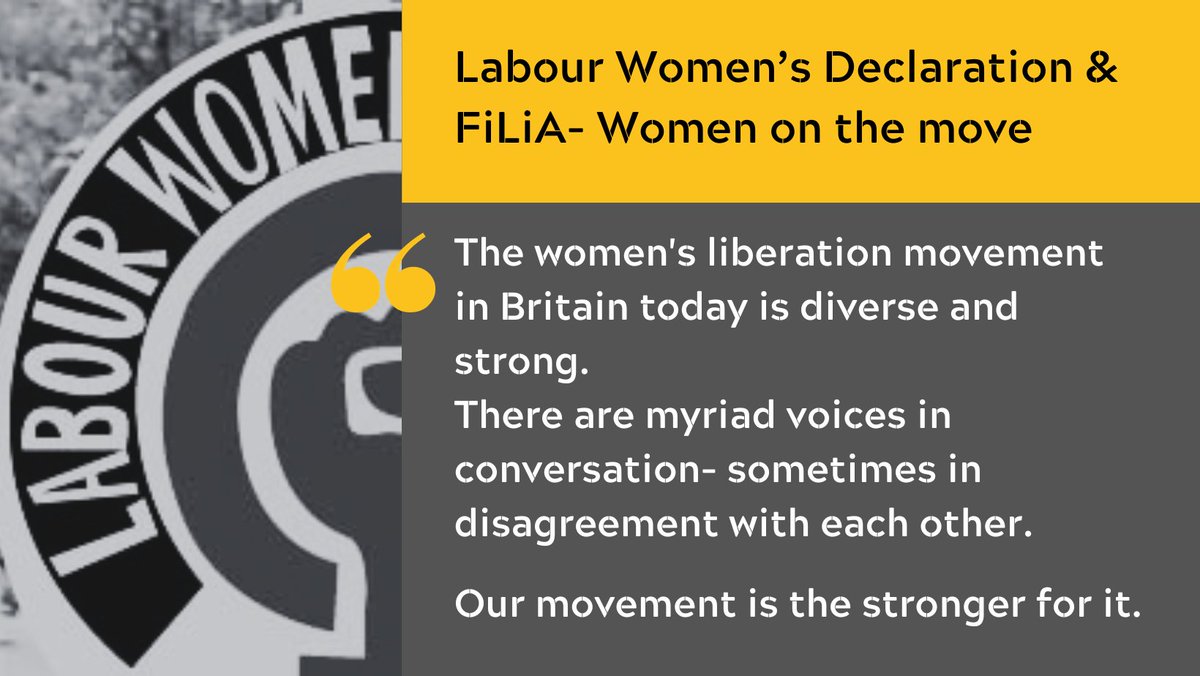Both organisations relentlessly centre women & amplify our voices... have created strong networks & powerful advocates... Both have overcome enormous obstacles. @LabWomenDec @FiLiA_charity #FiLiA23 #labourconference23 
womansplaceuk.org/2023/10/23/lab…