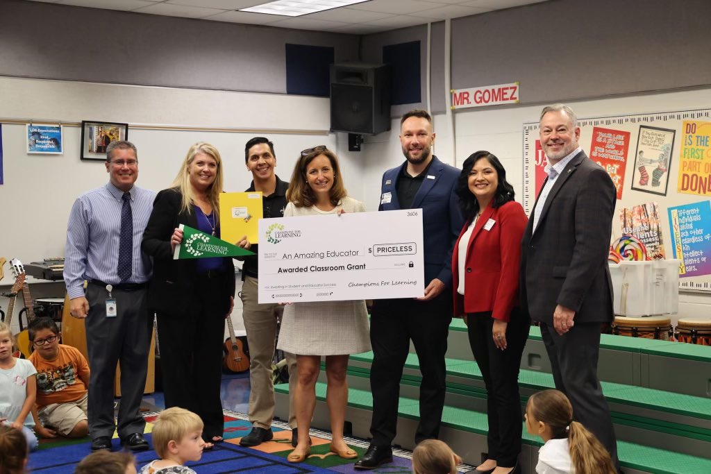 We’ve supported Champions For Learning for several years and surprise classroom grant deliveries never get old. 

This month was record-breaking — delivering 435 Classroom Grants totaling over $270,000 to 62 schools in #CollierCounty in one day! 📚