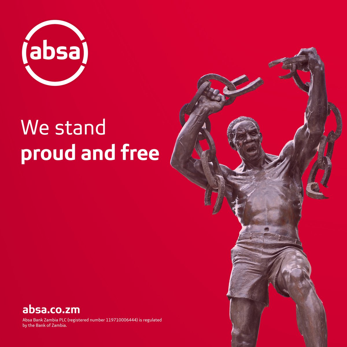 Celebrating Zambia's independence! We remember our forefathers' struggles and sacrifices and celebrate our achievements and progress. Absa Bank is committed to contributing to Zambia's development and prosperity through innovative banking solutions.