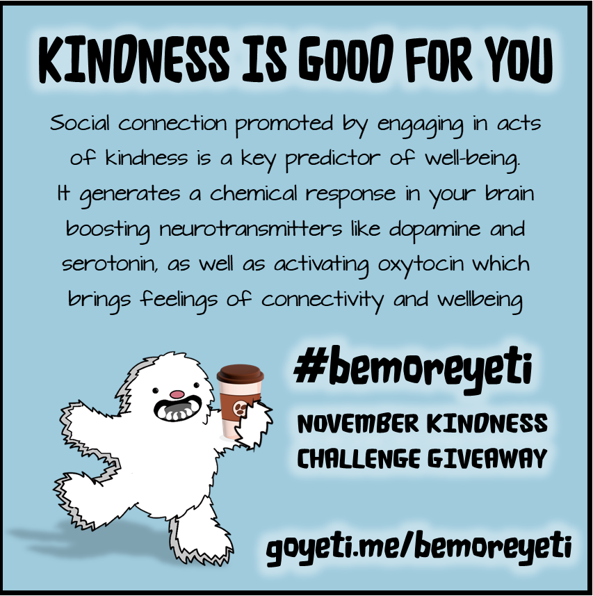 GetSetYeti's tweet photo. Make sure to sign up for the big kindness printables giveaway in November ... it's good for you! 😀  https://t.co/WHlMVJdFV1

#bemoreyeti #getsetyeti #kindnessmatters https://t.co/ZV7GI42dUe