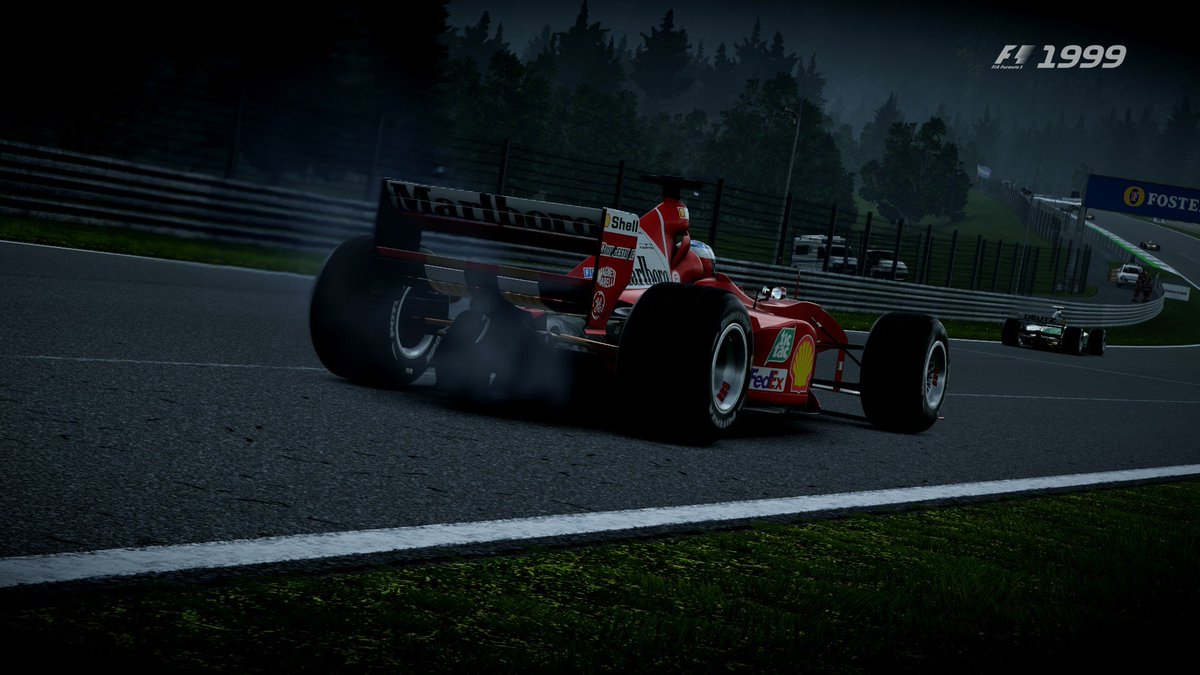 GameGecki's tweet photo. The 1999 season continues. Ferrari had their pace back, but at what cost? Schumacher with 4! back-to-back retirements, every one due to a technical issue. He was every time 1st or 2nd when he retired. Schumacher lost 32 points in the last 4 races! #f1 #f1mod https://t.co/cpBIDRktQk