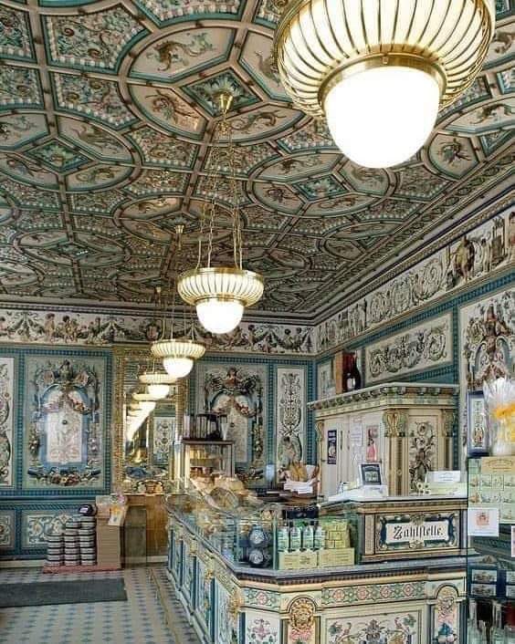 World's most beautiful milk shop in Dresden, Germany.