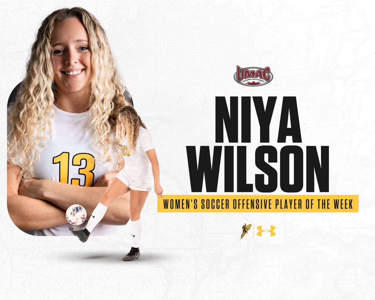BREAKING: All-time scoring leader Niya Wilson has been named UMAC Women's Soccer Offensive Player of the Week.

Read: bit.ly/3s2HwpA

#WeAreSuperior