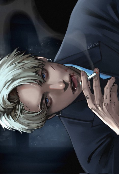 「black jacket cigarette」 illustration images(Latest)｜5pages