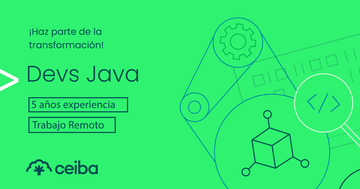 CeibaSoftware's tweet image. ¡Haz parte de la transformación #Java!
En #FamiliaCeiba buscamos #DesarrolladorJava.
¡Únete a #CeibaPRO!
📝 Aplica en empleo.ceiba.com.co/jobs/desarroll…
🔎 Visita nuestro sitio acortar.link/1dpC85
#Dev #ITJobs #JavaJobs