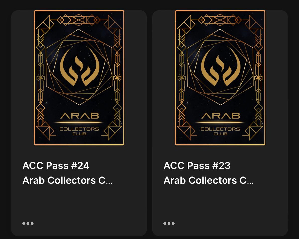 What a day

<a href="/ArabCollectorsC/">Arab Collectors Club</a> is minting the OG passes

Get yours now 👆