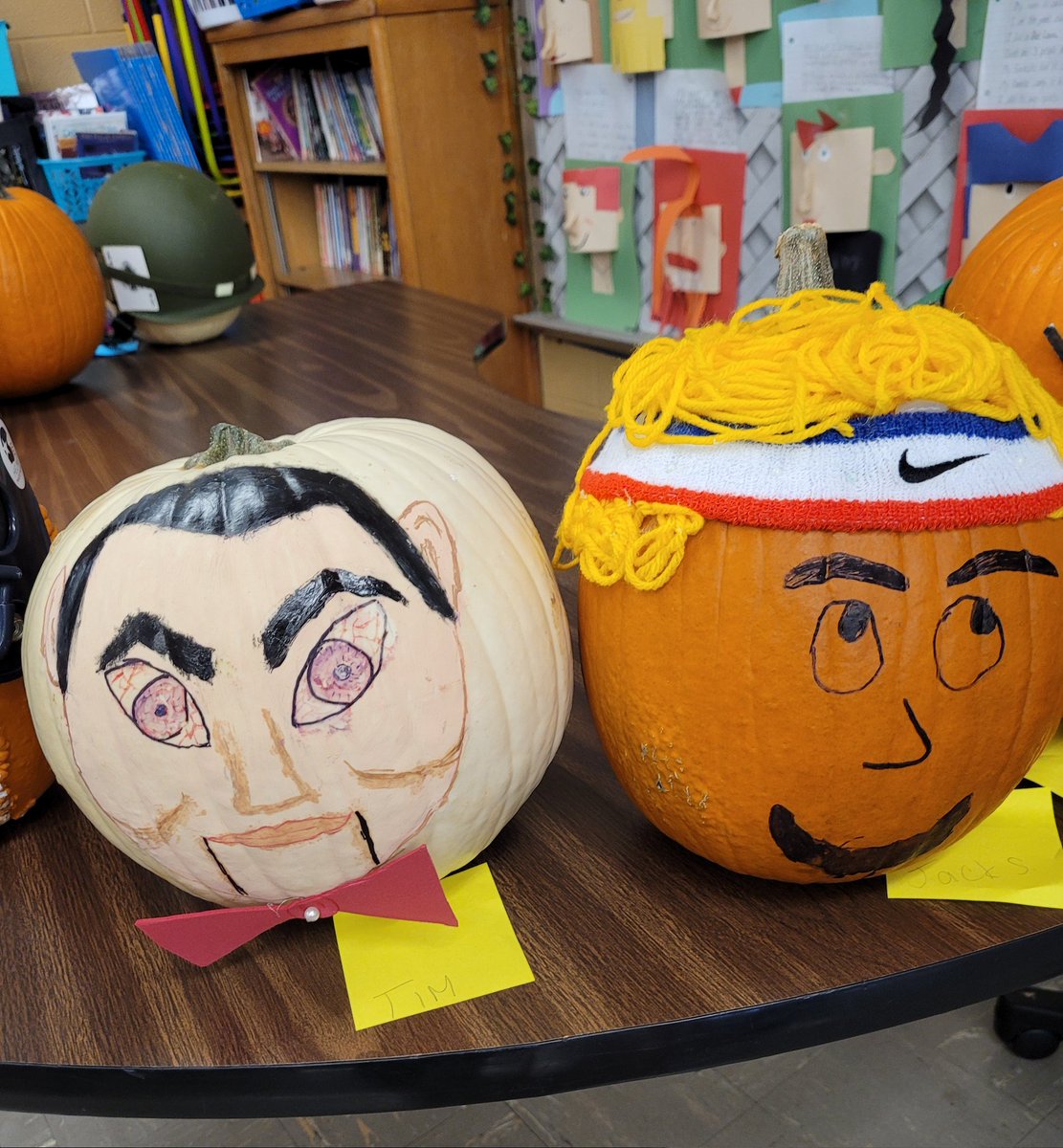 LeenKathi's tweet photo. A few more pumpkins/characters from  our pumpkin patch. https://t.co/230t3wWwTW