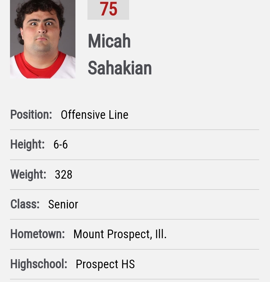 Cornell OL Micah Sahakian entered the portal as a grad transfer; he started 9 games last season and all 6 this season @MicahSahakian