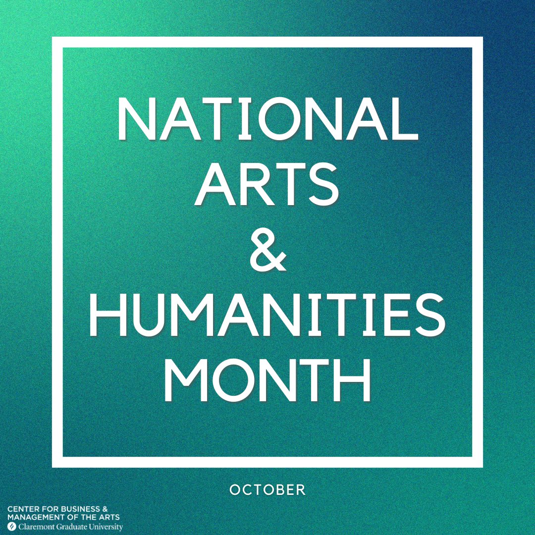 Did you know October is National Arts &amp; Humanities Month? In 1993, Americans for the Arts launched NAHM in honor of the twentieth anniversary of the National Endowment for the Arts and National Endowment for the Humanities.

How did you celebrate NAHM?