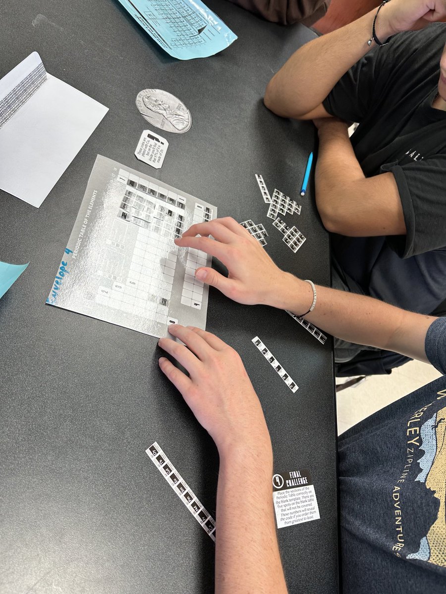 Periodic Table brain teaser puzzles ⁦@AlexHigbyCLHS⁩ ⁦<a href="/CLHSPrincipal/">Mark Oberholtzer</a>⁩