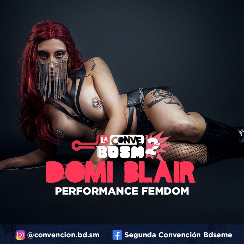 2daconvebdsm's tweet photo. Domi Blair @domi_blair, artista escénica y modelo dedicada hace más de 5 años al arte erótico, estará con nosotres performeando con una propuesta interactiva que cuestiona los límites y las formas no convencionales de llevar a cabo el juego de roles.
🎟️ https://t.co/BfNmXBL4nW 🎟️ https://t.co/scnAKeJKG2