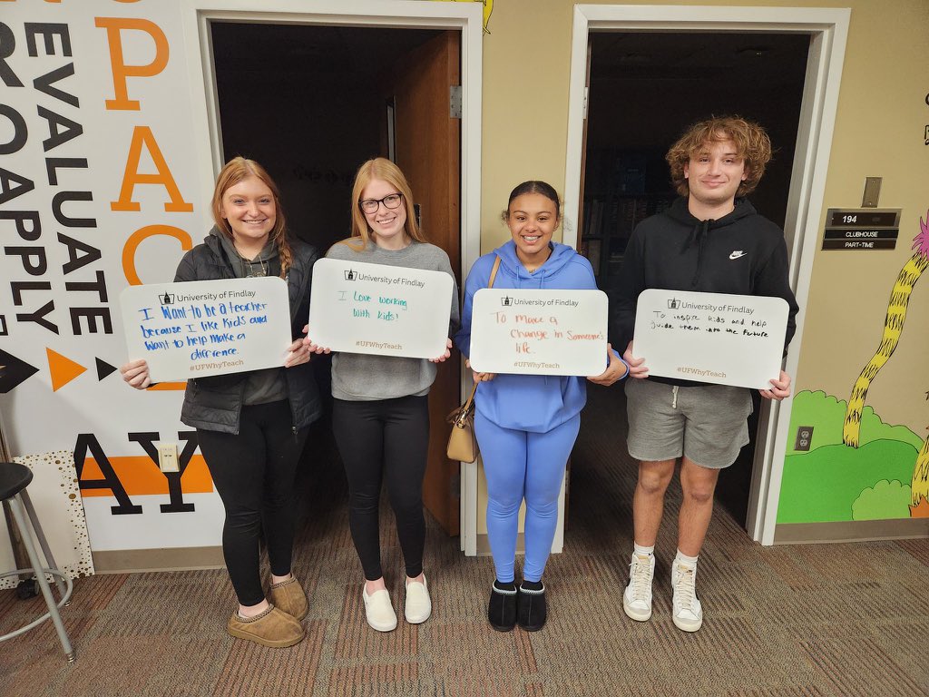 WhitmerTeaching's tweet photo. We had a great visit today at the University of Findlay to visit their College of Education, Mazza Museum and tour of the campus! #ufwhyteach https://t.co/IFlB4br9Zz