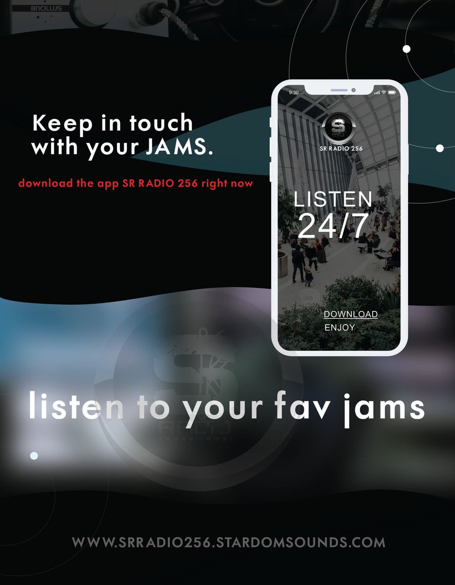 srradio256's tweet image. SR RADIO 256 on playstore or use the link srradio256.stardomsounds.com to listen to #thosejams
#RADIO #music #news